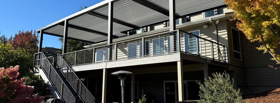 Use of Aluminum or cable railings in Atlanta deck projects