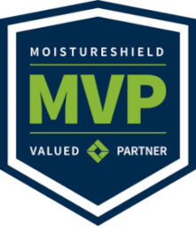 MoistureShield MVP Valued Partner shield badge